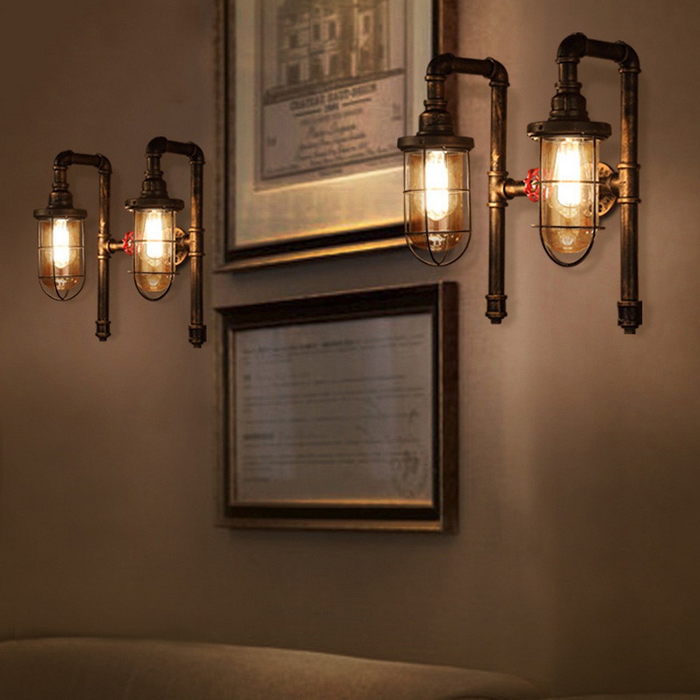 Antique Style Wall Sconce Balcony Wall Mount Lamp Indoor Single Lighting Fixture
