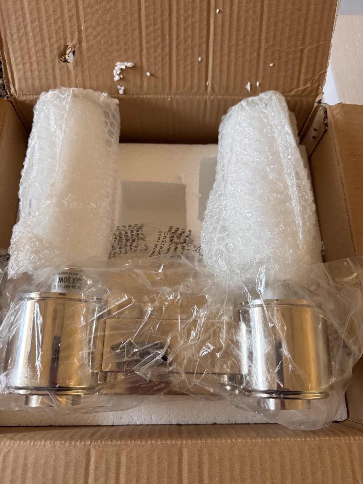 LIVEX 52102-35 WESTON 2 Light Contemporary Bath Vanity Light Polished Nickel