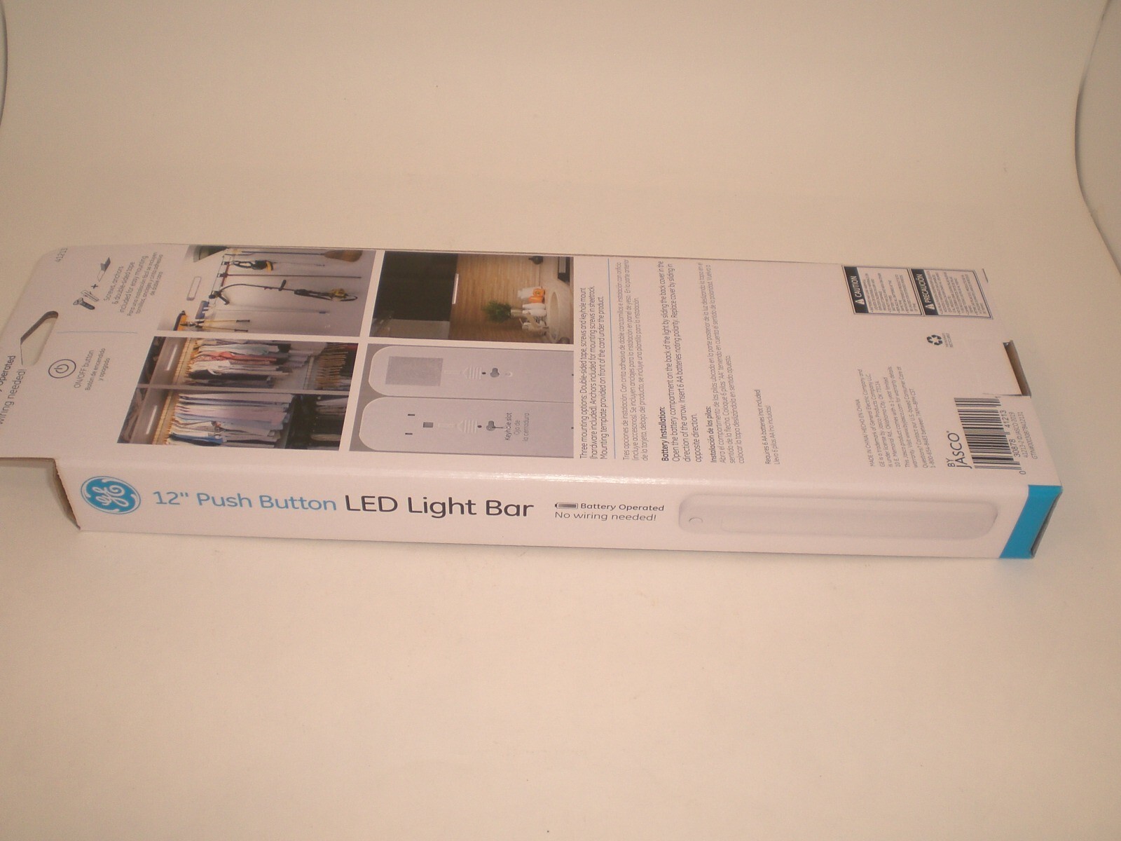 GE 12» PUSH BUTTON LED LIGHT BAR BATTERY OPERATED