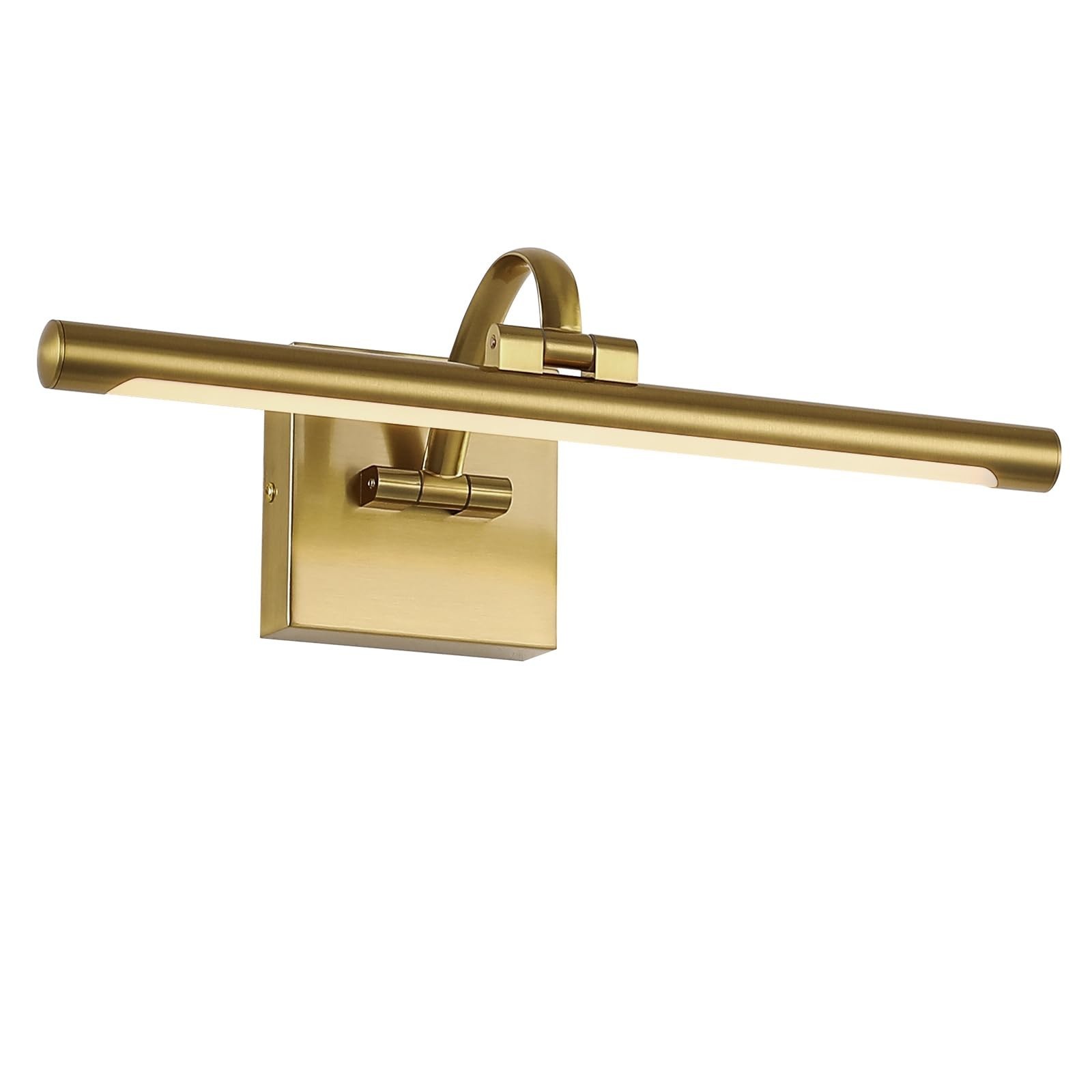 DESOOP Brass Picture Lights for Wall Hard-Wired LED Picture Lighting Dimmable