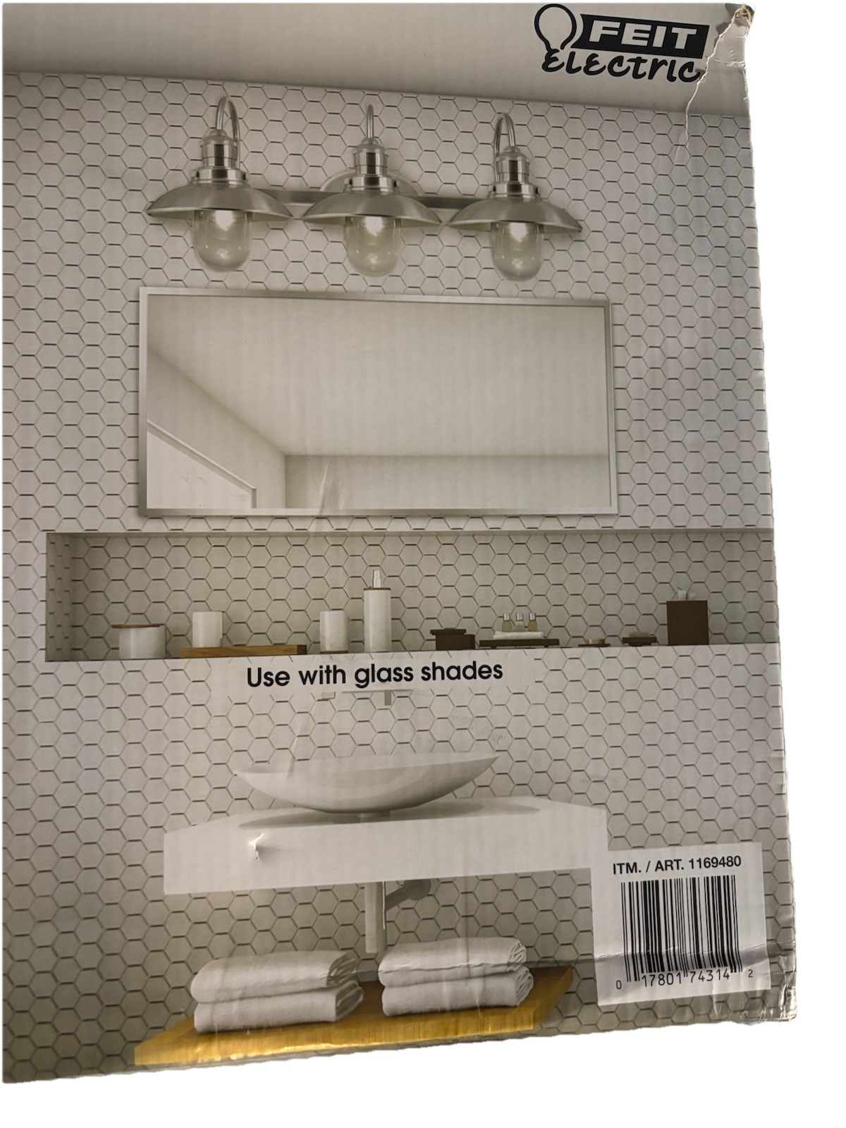 Feit Electric LED 3-Light Vanity, 1350 Lumens, Soft White – 2700K, Dimmable NIB