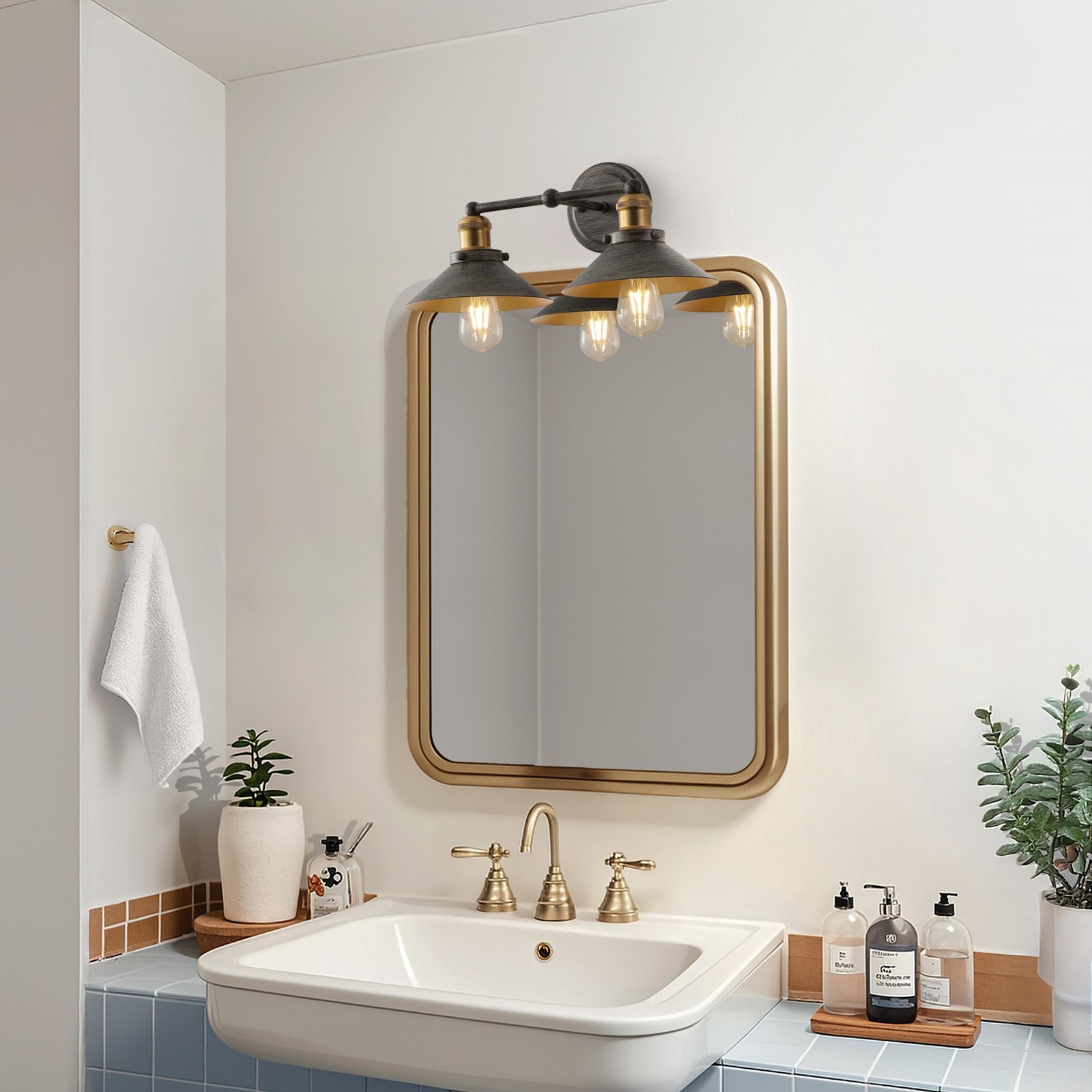 JONATHAN Y Lighting JYL7427 July 2 Light 18″W LED Vanity Light