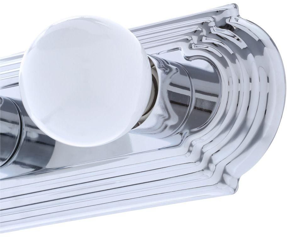Hardwired Chrome Raceway Bath 4-Light Bar Wall Mount Vanity Fixture 24″X4.7″ NEW
