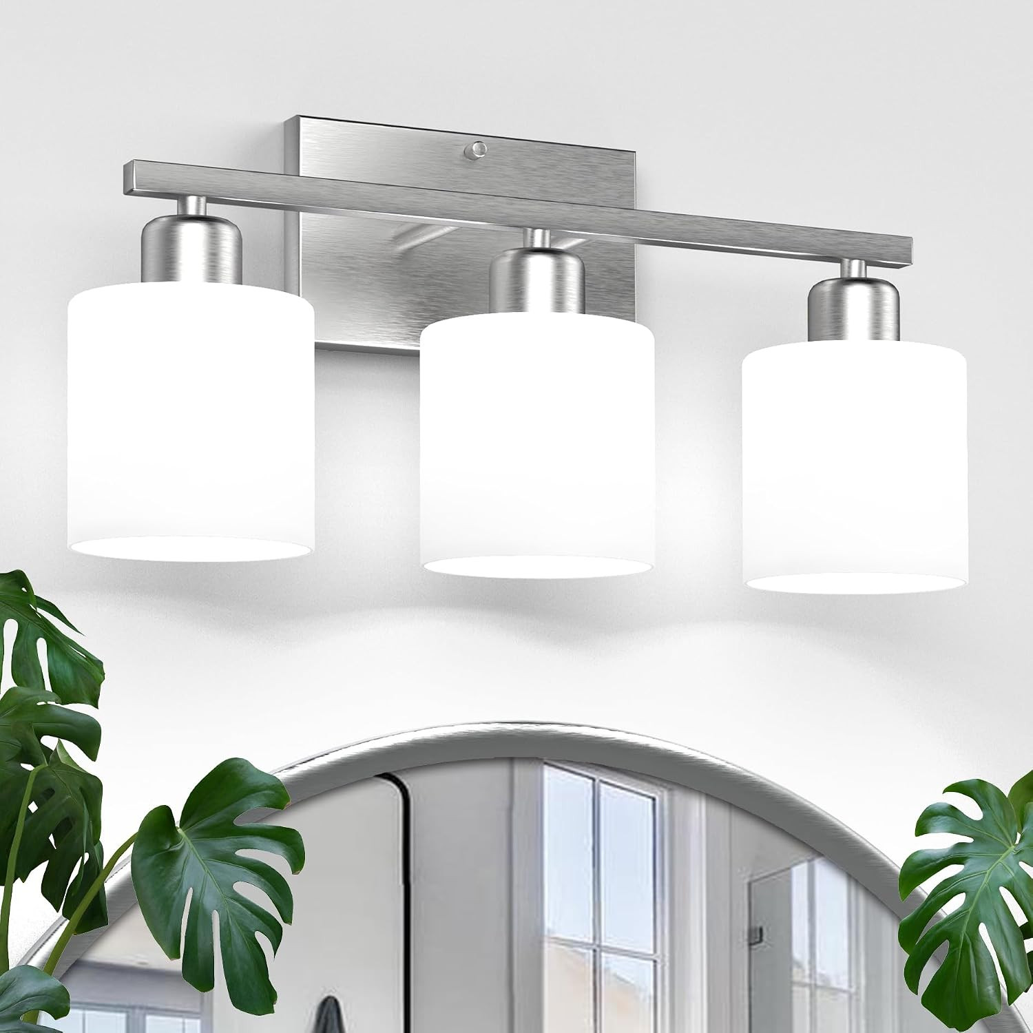Black Bathroom Light Fixtures over Mirror, Rustproof Vanity Lights for Bathroom,
