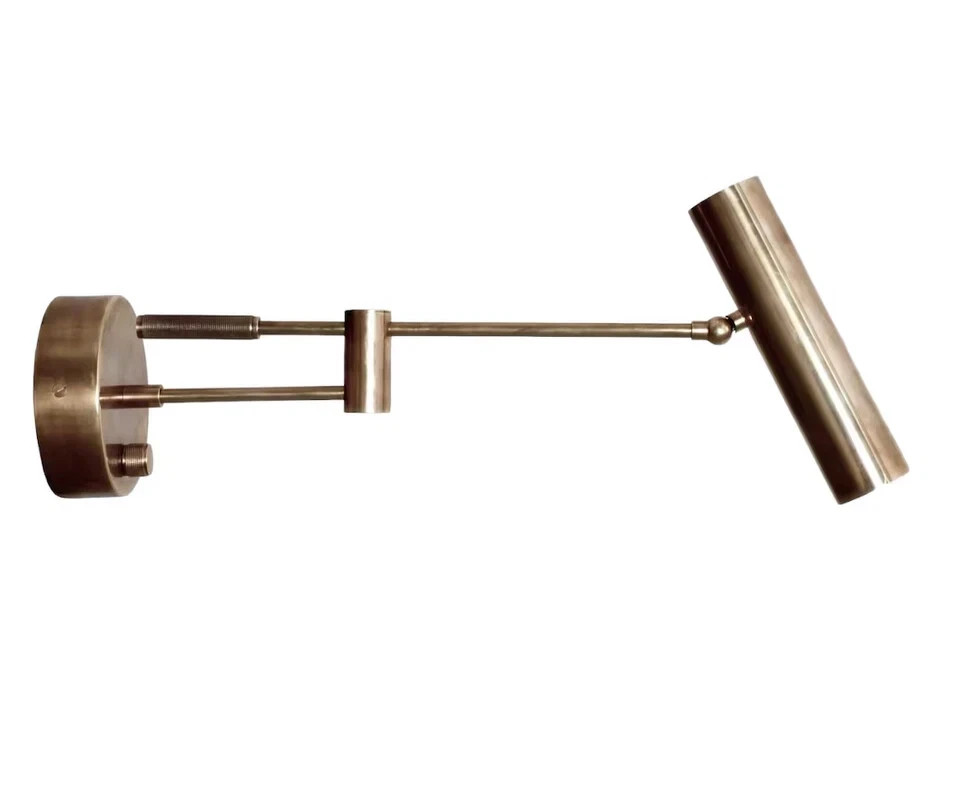 Handmade Contemporary Brass Spot Light Bedroom Reading Light Modern Wall Lamp