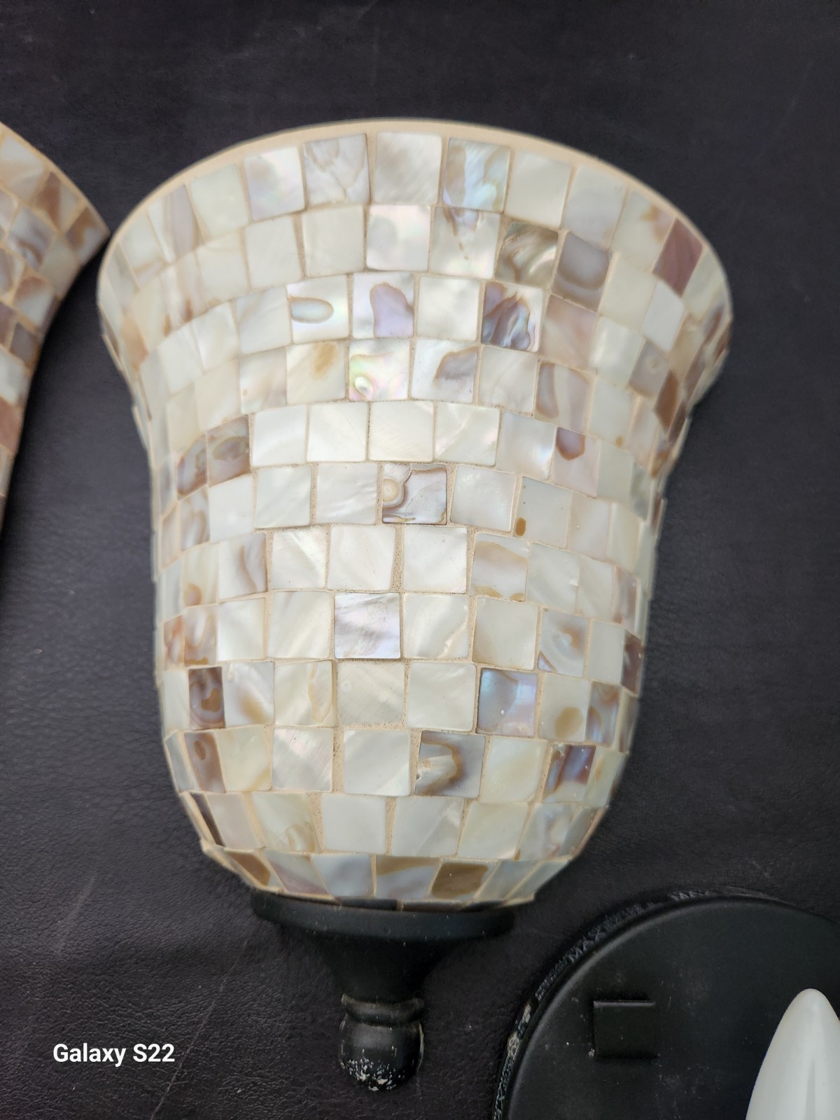 Wall Sconce Lights Mosaic Set of 2 Bedroom, Living Room, Hallway Works