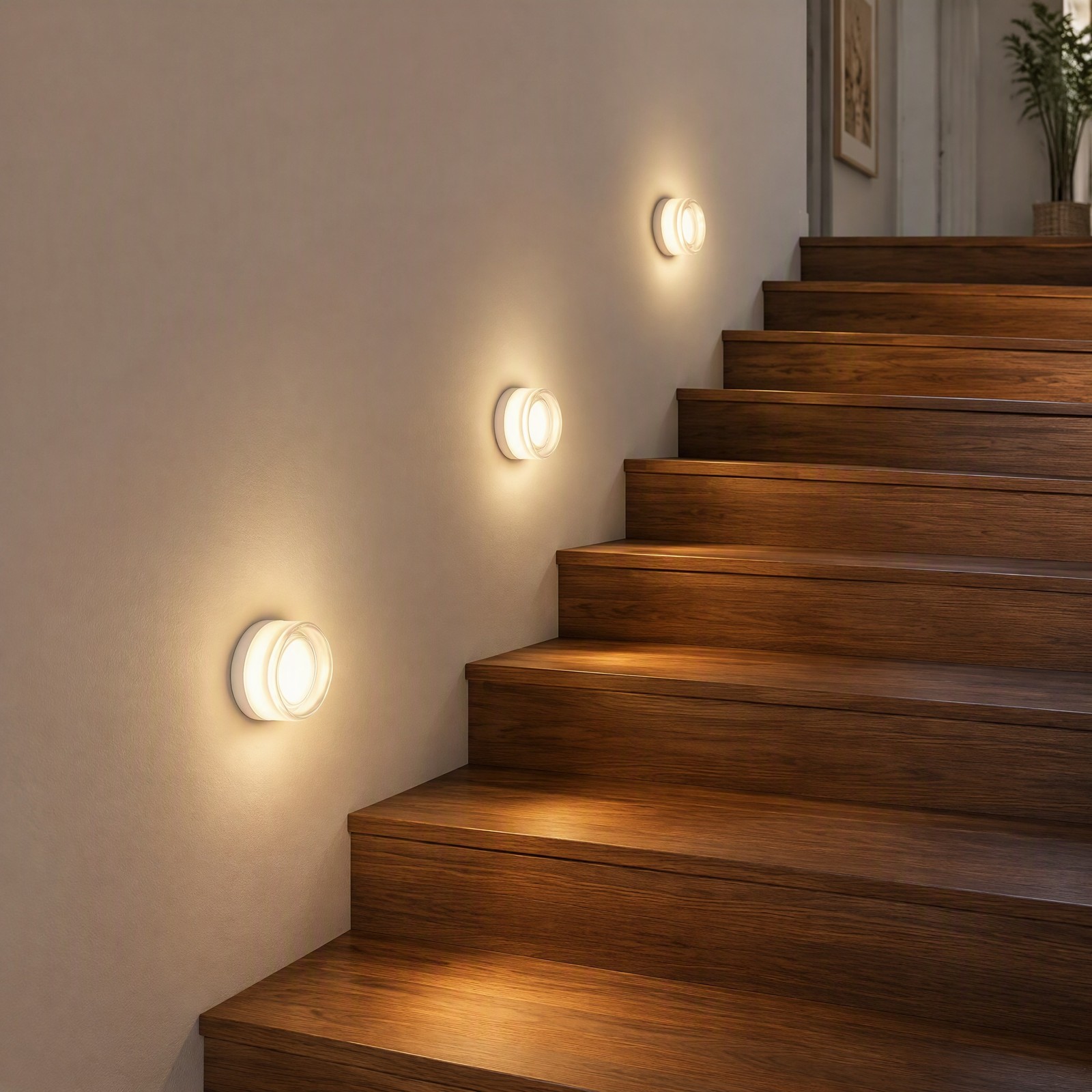 5 in Modern White Thickened Glass LED Indoor Wall Light Corridor Sconce Fixture