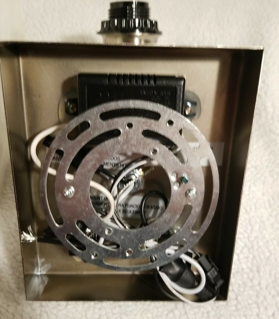 Wall-Mounted Hard Wired Wall lamp with USB Charging Port and On/off Switch.
