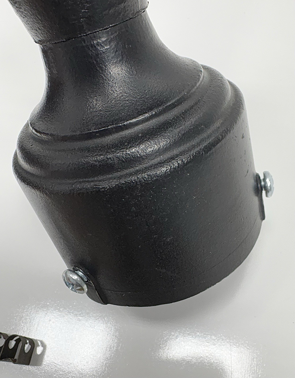 Vintage Mid Century Gothic Witches Hat Post Mount Light 22 1/2″ Tudor Cast Old