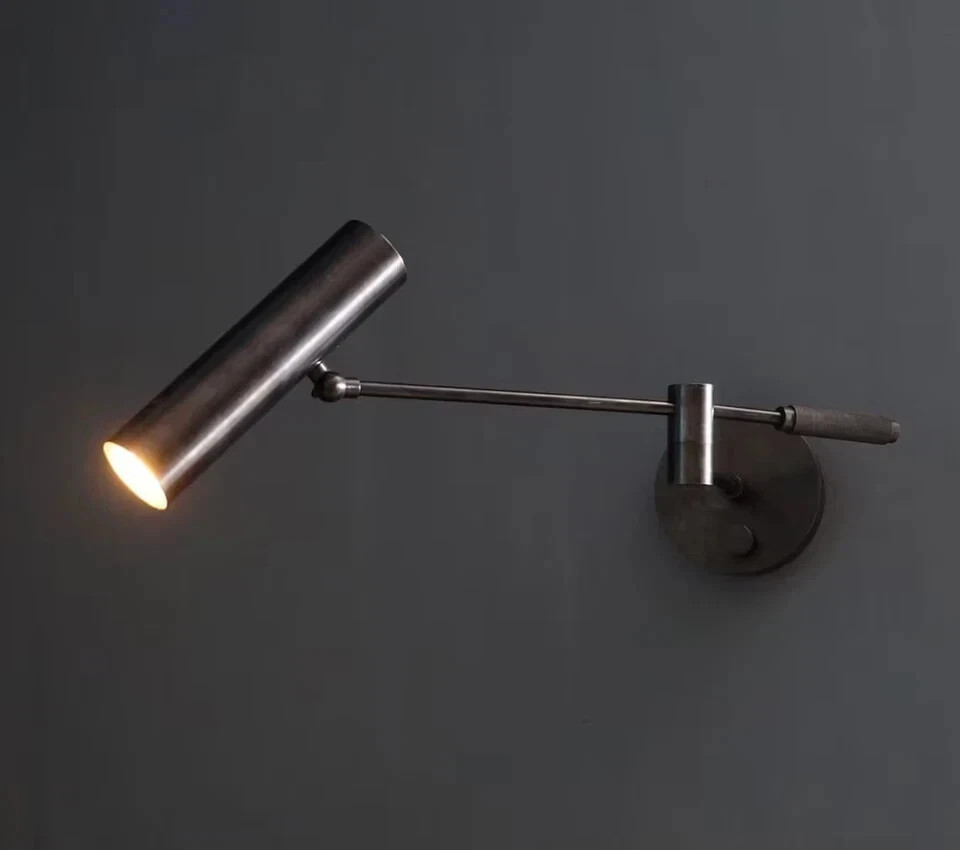 Handmade Contemporary Brass Spot Light Bedroom Reading Light Modern Wall Lamp