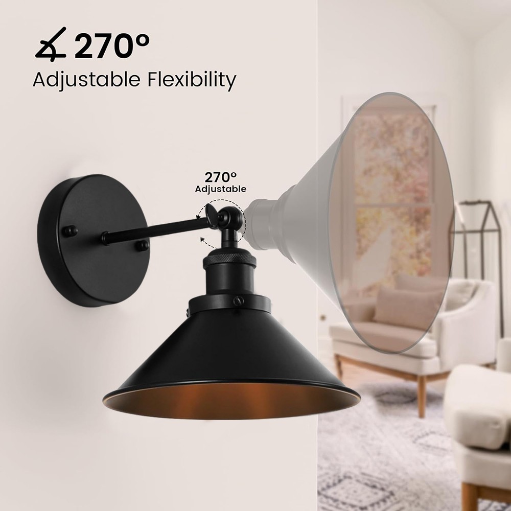 Set of 2 Battery Operated Wall Sconces with Remote Control Wireless Wall Light