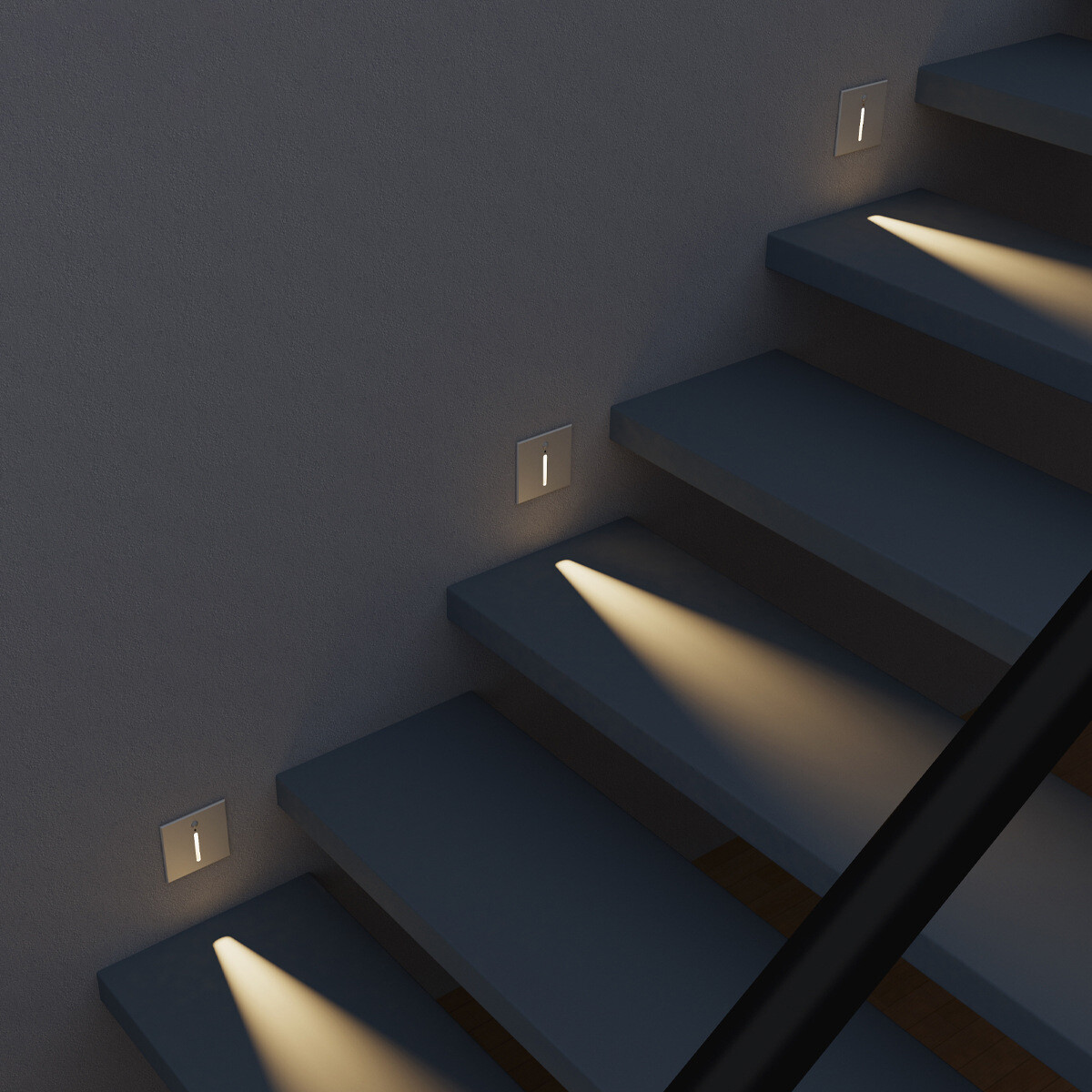 3W LED Wall Fixture Night Light Dusk to Dawn Steps Foot Lamp PIR Motion Sensor