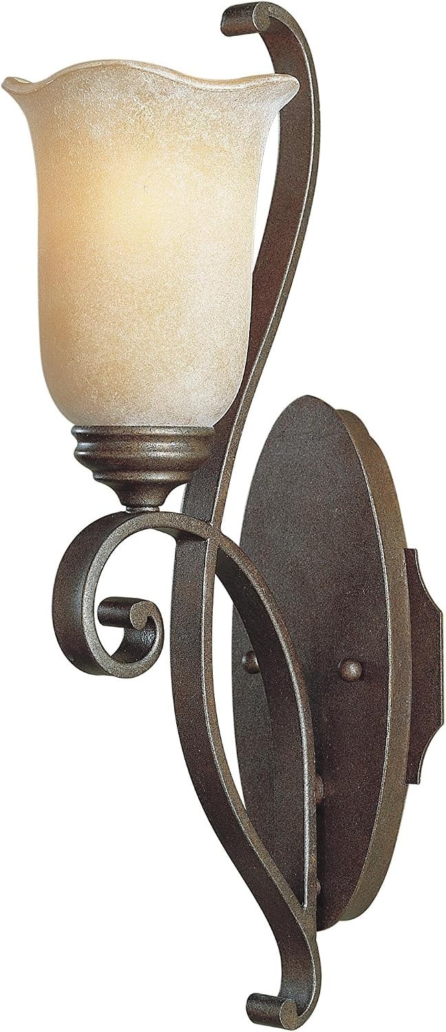 NIB Murray Feiss Tuscan Villa Corinthian Bronze Wall Sconce WB1193CB Art Deco