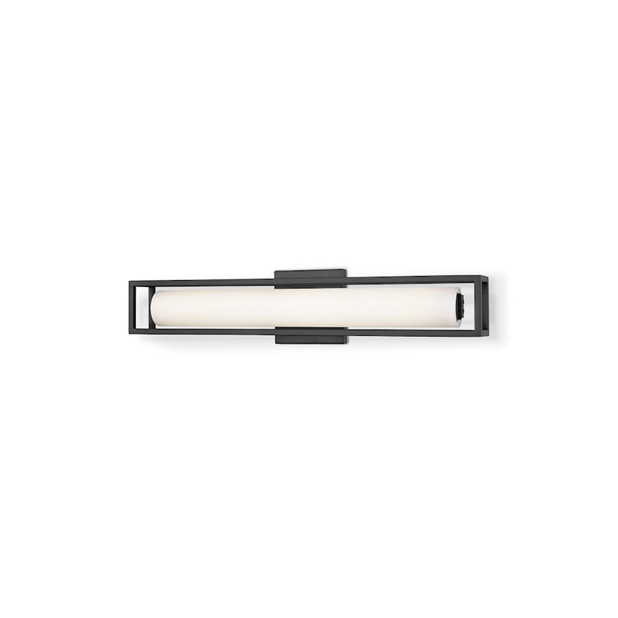Kuzco Lochwood 21in LED Wall Sconce Black Opal Glass