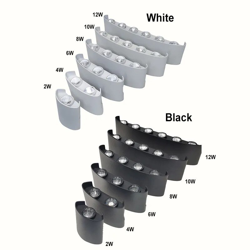 LED Wall Sconces Modern Indoor Outdoor Lamp White Up Down Wall Mount Lights