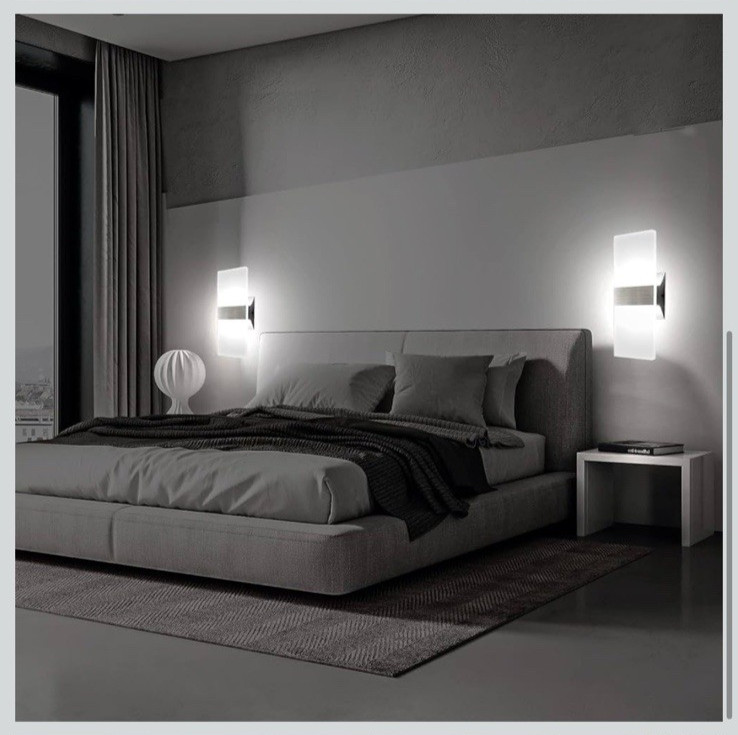Modern Wall Sconces Set of Two KICAAO Led Wall Light 10w, 2700k Cool White NEW