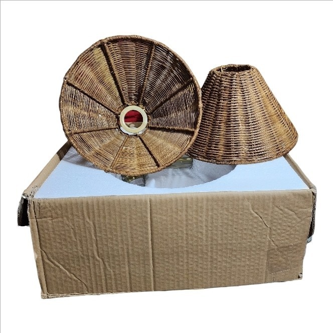 JO.KO Rattan Wall Sconce Set Gold Plug In Swing Arm Boho Lamp Dimmable
