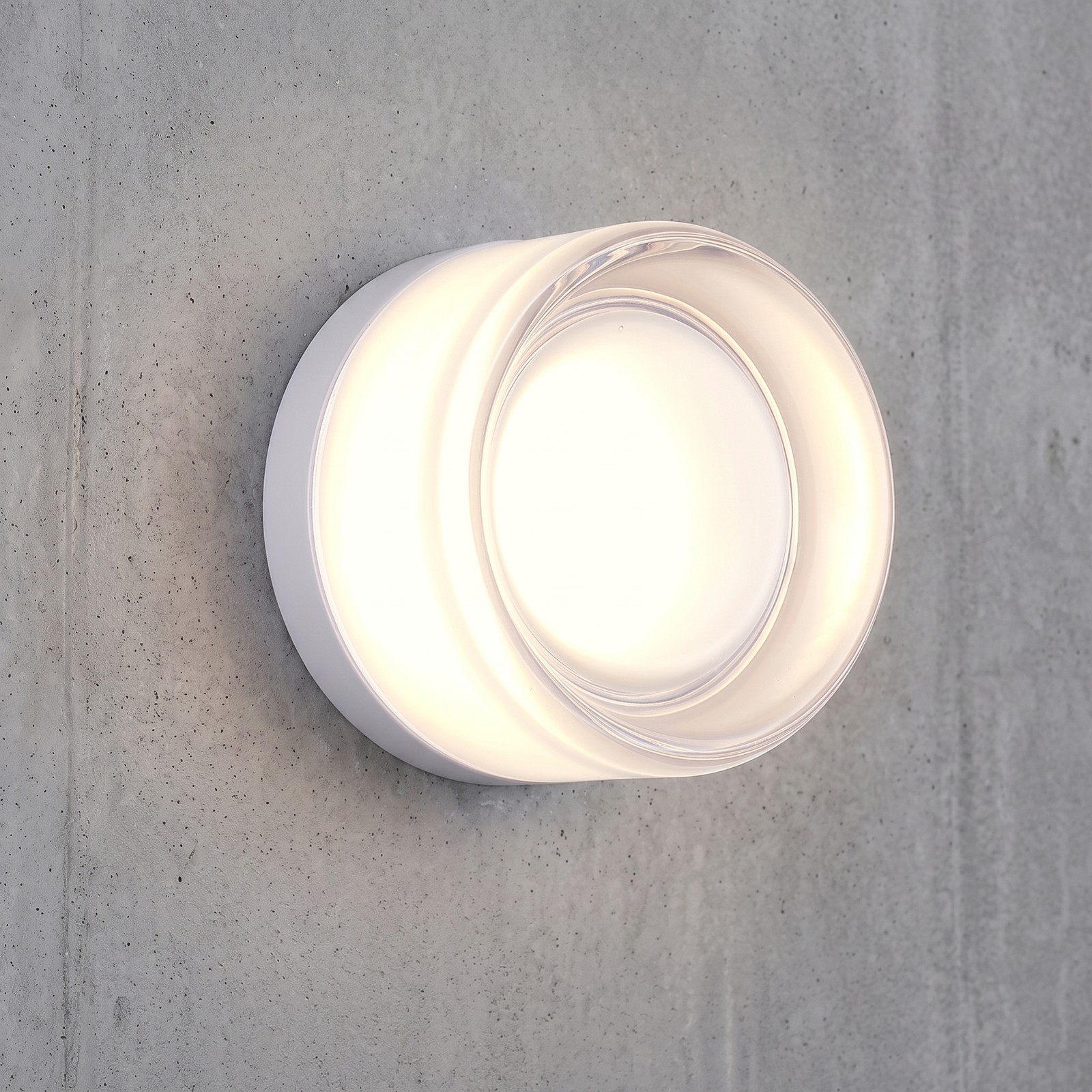 5 in Modern White Thickened Glass LED Indoor Wall Light Corridor Sconce Fixture
