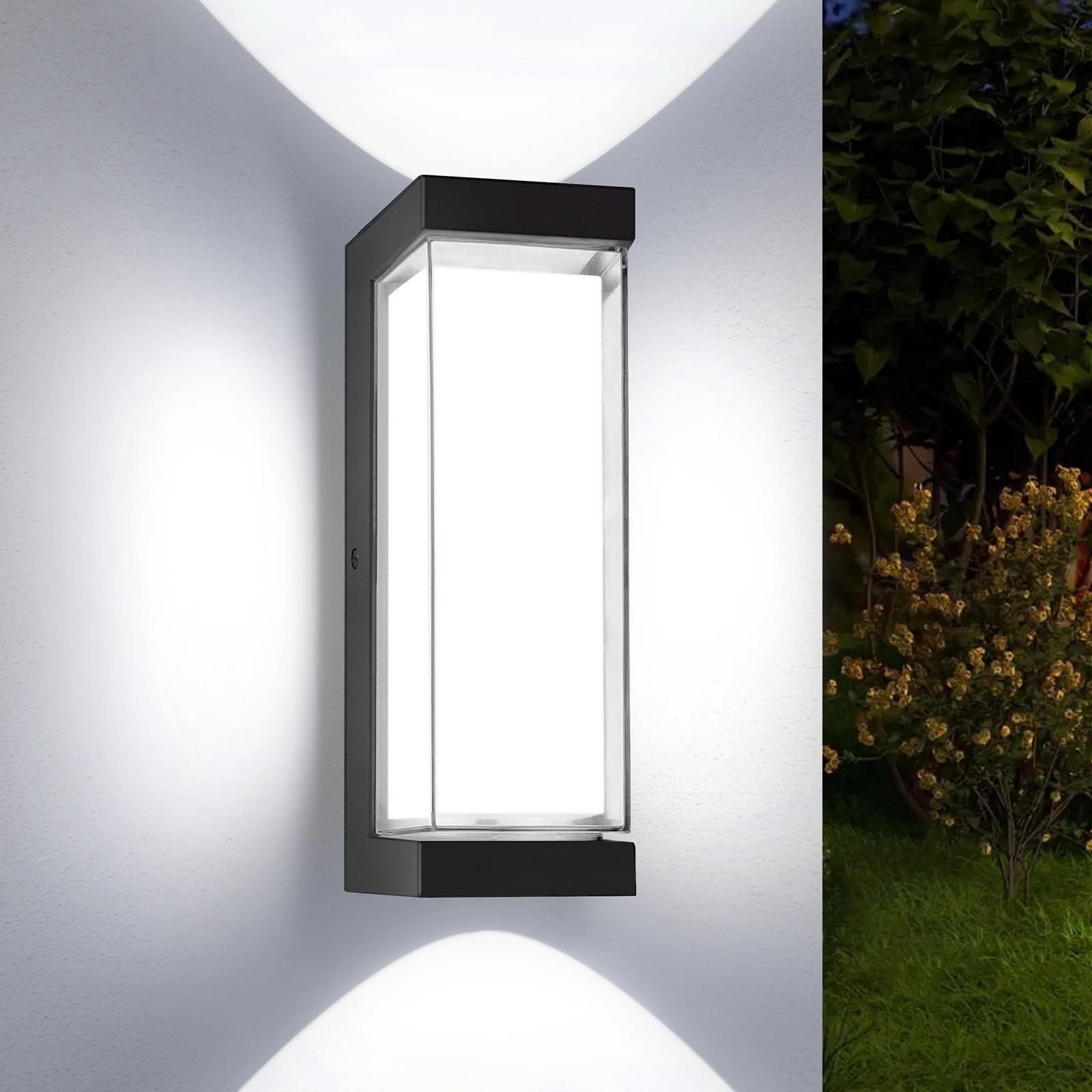 LED Exterior Lighting Fixtures, 24W IP65 Waterproof Outdoor Wall Sconce, 3000…