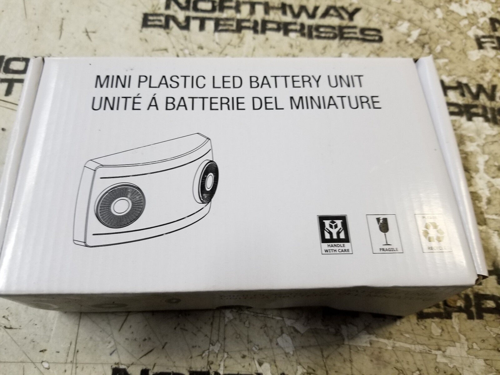 AIMLITE EBM-2L MINI BAT UNIT2HDS/1WLED2W REM CAP