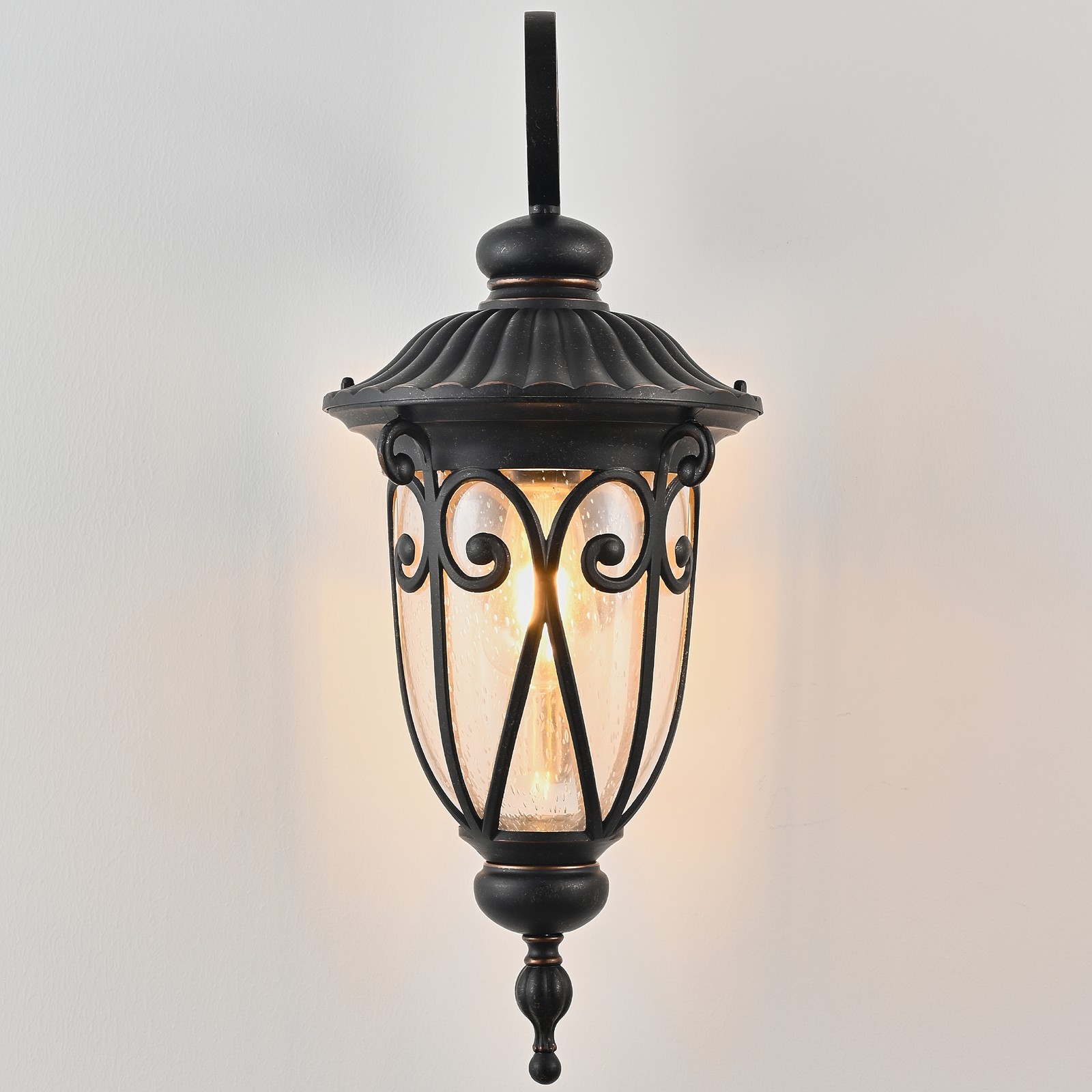 23″ Vintage Outdoor Wall Light Bubble Glass Sconce IP65 Antique Porch Fixture UL