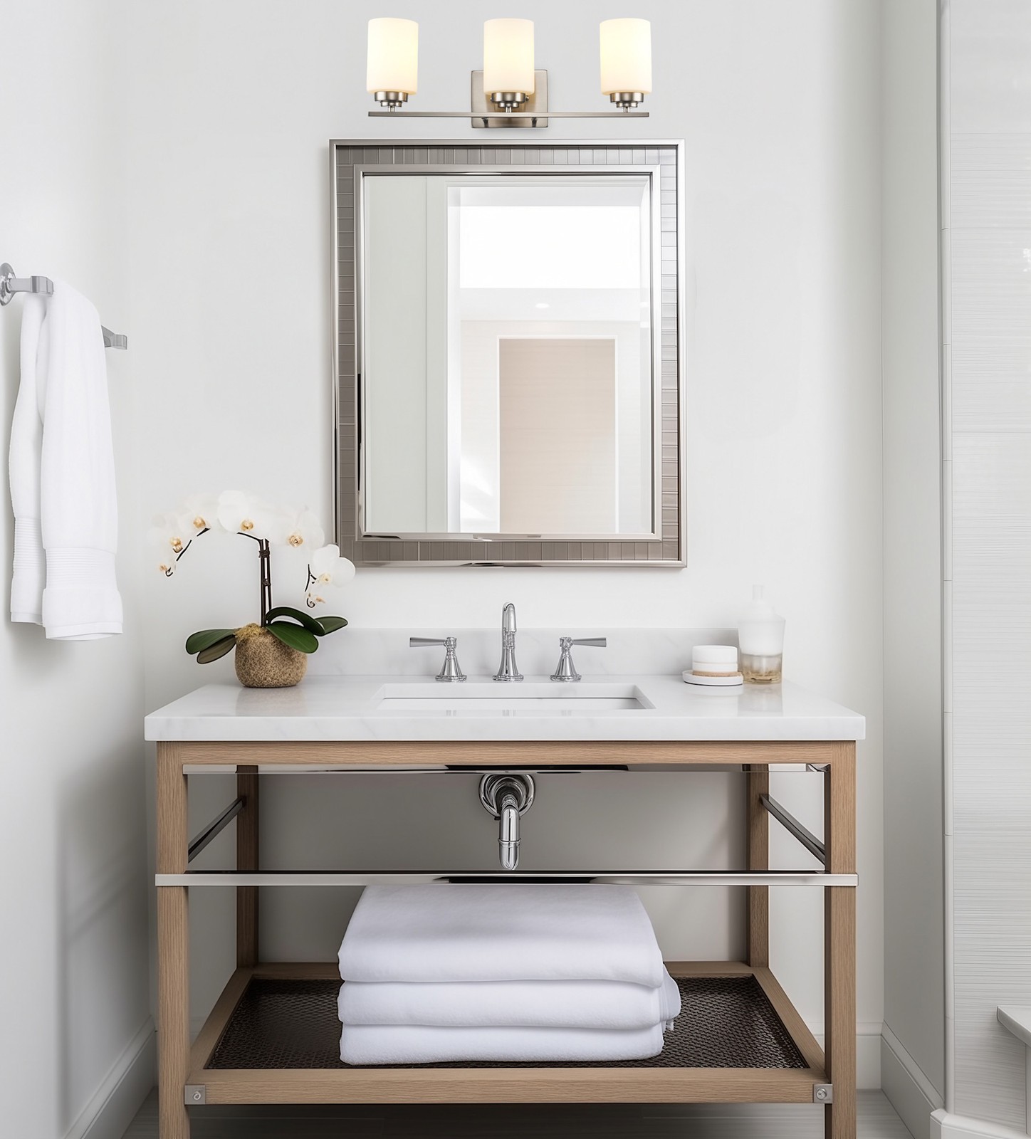 Trans Globe Lighting 70523 Mod Pod 3 Light 22″W Bathroom Vanity – Chrome