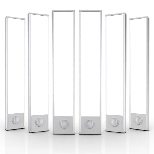 6 Pack Under Cabinet Lighting Wireless, 32 LED Rechargeable 8 inch White Light