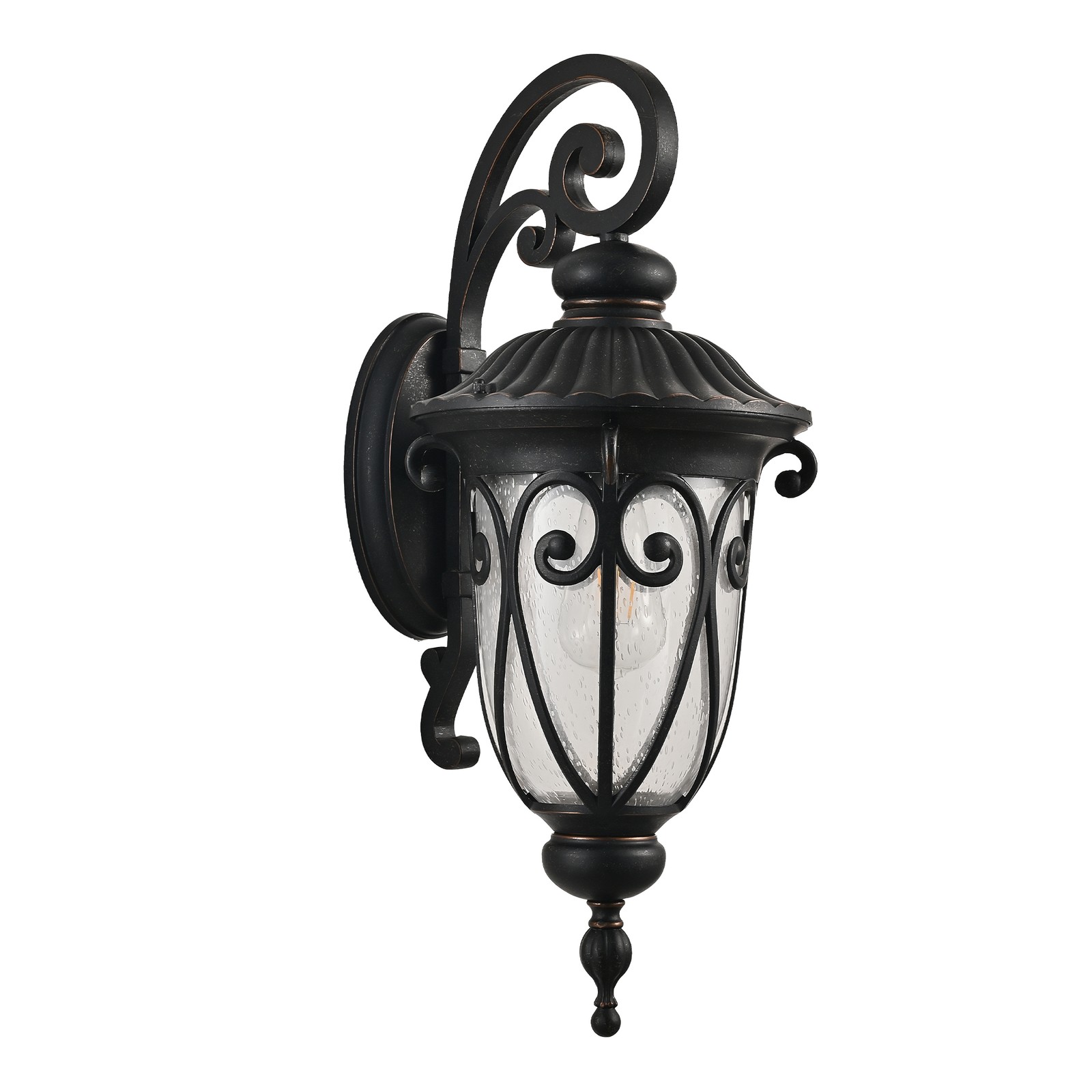 23″ Vintage Outdoor Wall Light Bubble Glass Sconce IP65 Antique Porch Fixture UL
