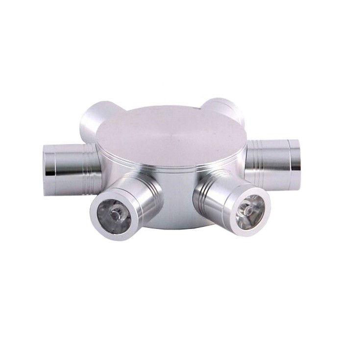 Dimmable/N 6W LED Wall Lamp Star Light Fixture Aluminum Surface Mounted Disco