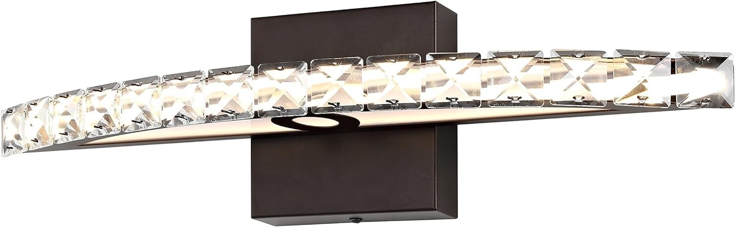 JYL7117A Alyson 18″ 1-Light Bohemian Industrial Iron/Acrylic LED Vanity Light OB