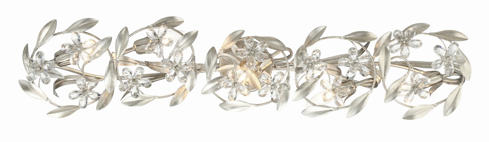 Crystorama Lighting Group MSL-305 Marselle 5 Light 42″W Vanity – Silver