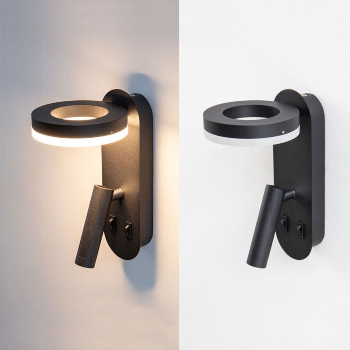LED Bedroom Wall Light Hotel SMD 5730 Reading Spotlight Lamp Fixture Dual Switch