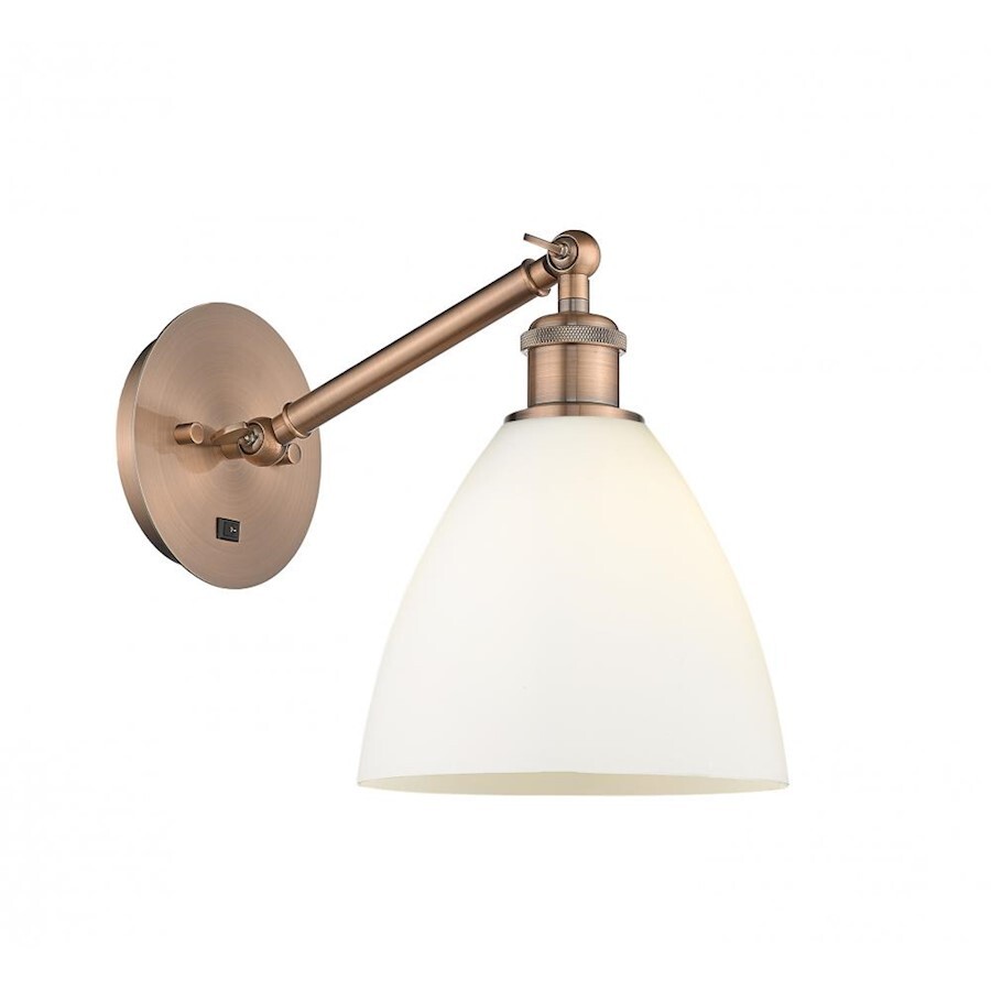 Innovations Ball Brist 7.5″ 1-L 318 LED Sconce, CP/FR – 317-1W-AC-GBD-751-LED