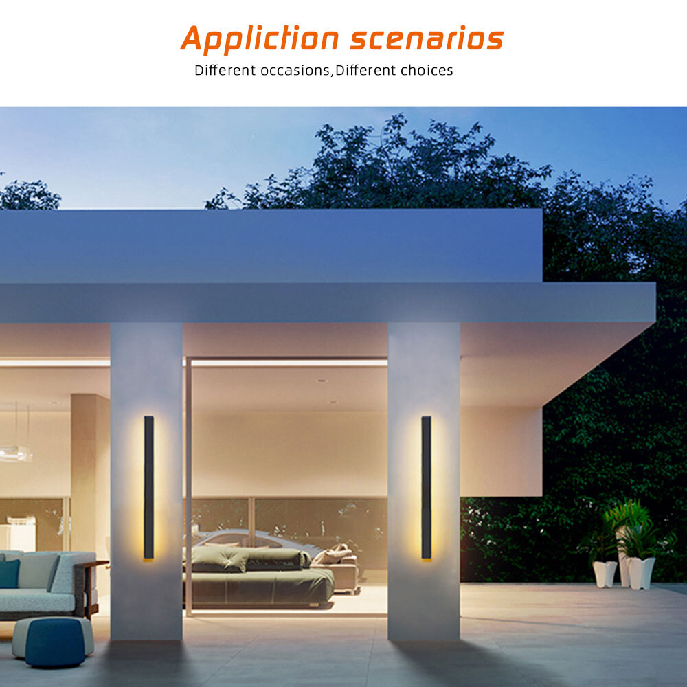 LED Modern Long Wall Sconce Waterproof Outdoor Home Lamp Light Sconce Exterior