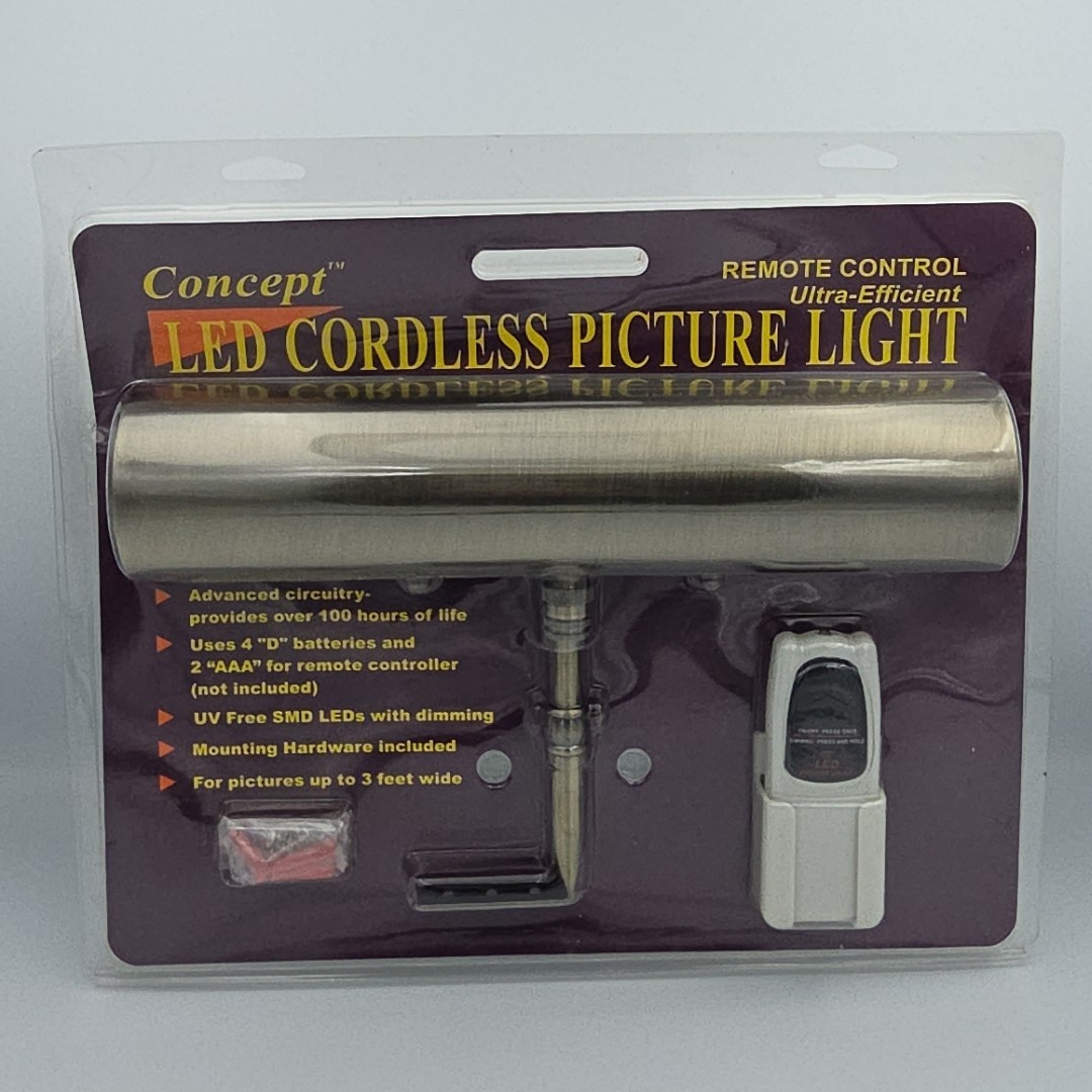 Concept LED Cordless Remote Control Picture Light, Brand New
