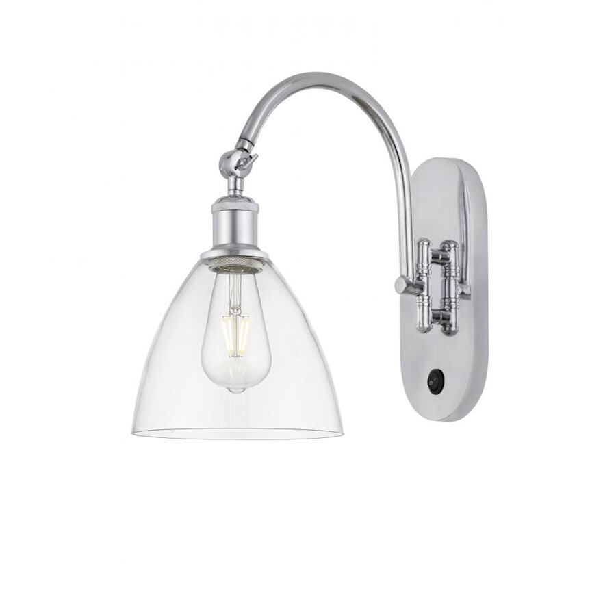 Innovations Ball Brist 7.5″ 1-L LED Sconce, CH/CL – 518-1W-PC-GBD-752-LED