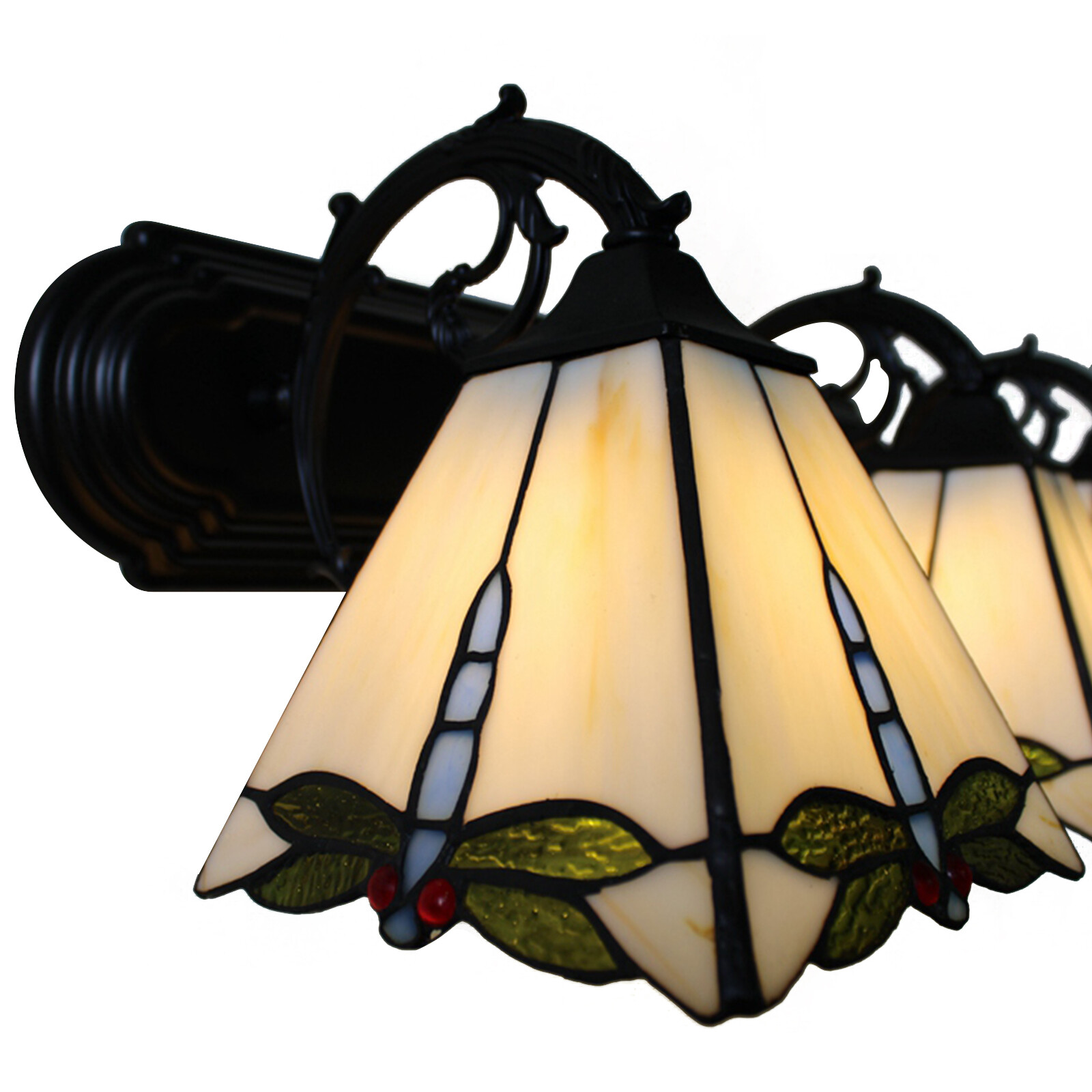 Light Fixtures Wall Sconce Lamp Tiffany Style Vintage Stained Glass Wall Mounted