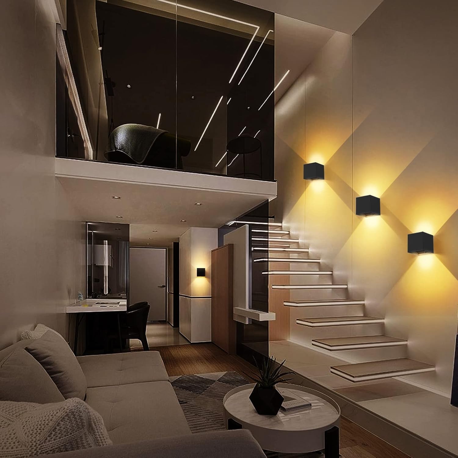 Battery Operated Wall Sconces, 12W Motion Sensor Light Indoor, 6000mAh Wall L…