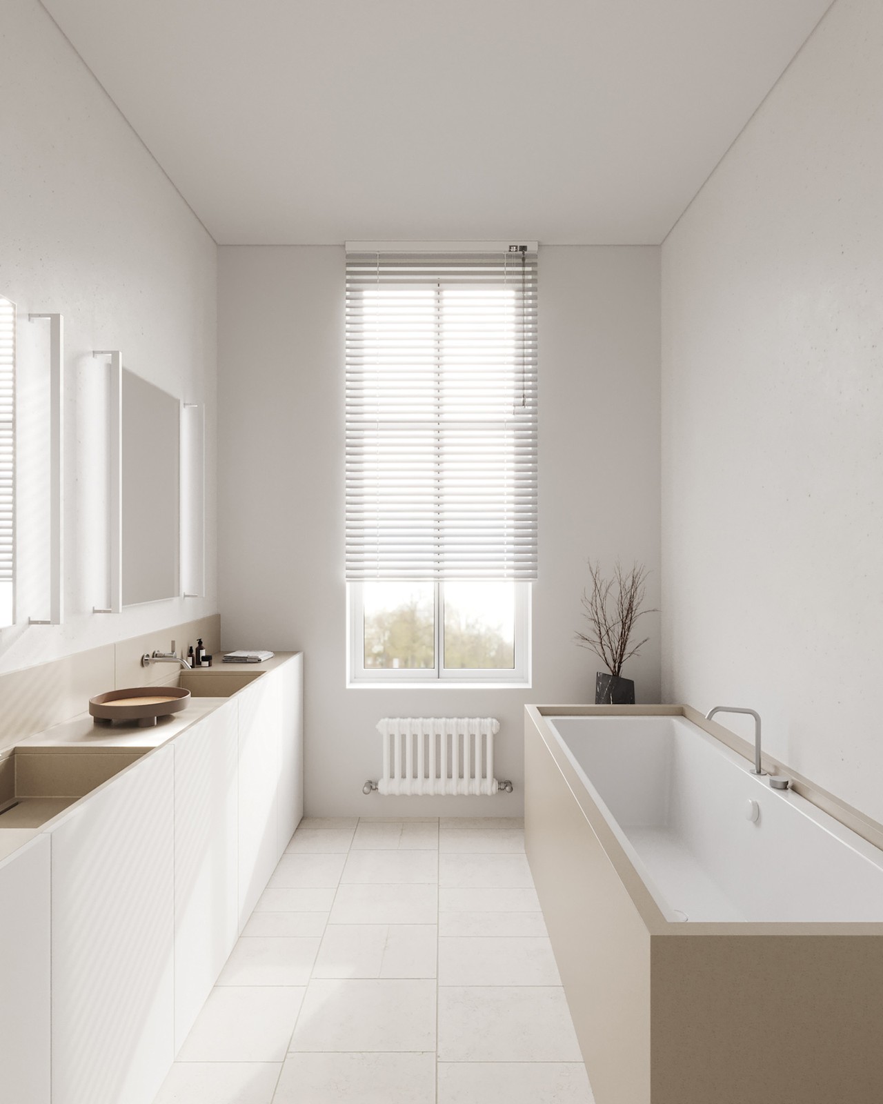 Sonneman 2814-4 Thin-Line Indirect Light 48″W Integrated LED Bath – White