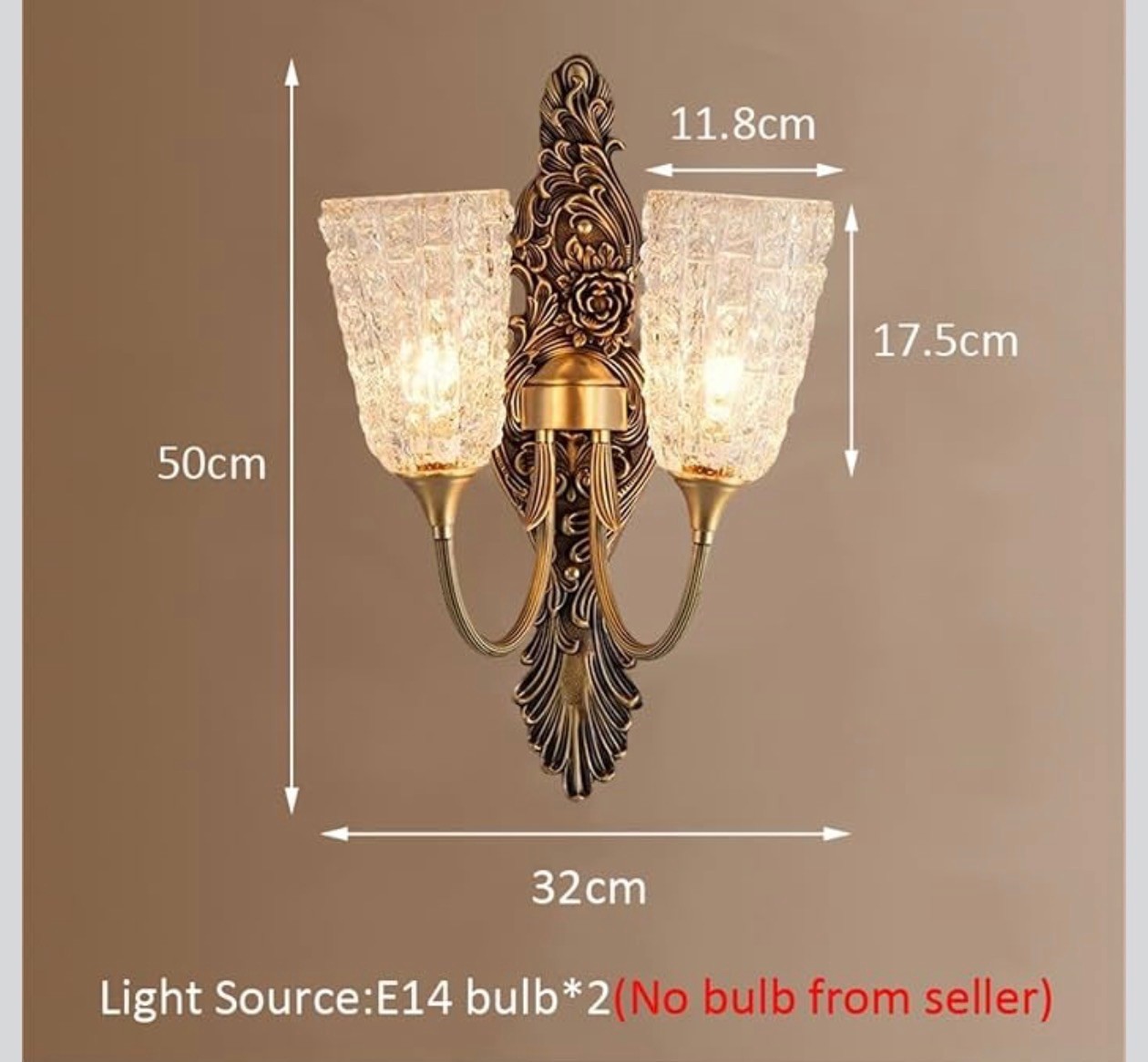 American Retro Wall Lamp French Cottage open box