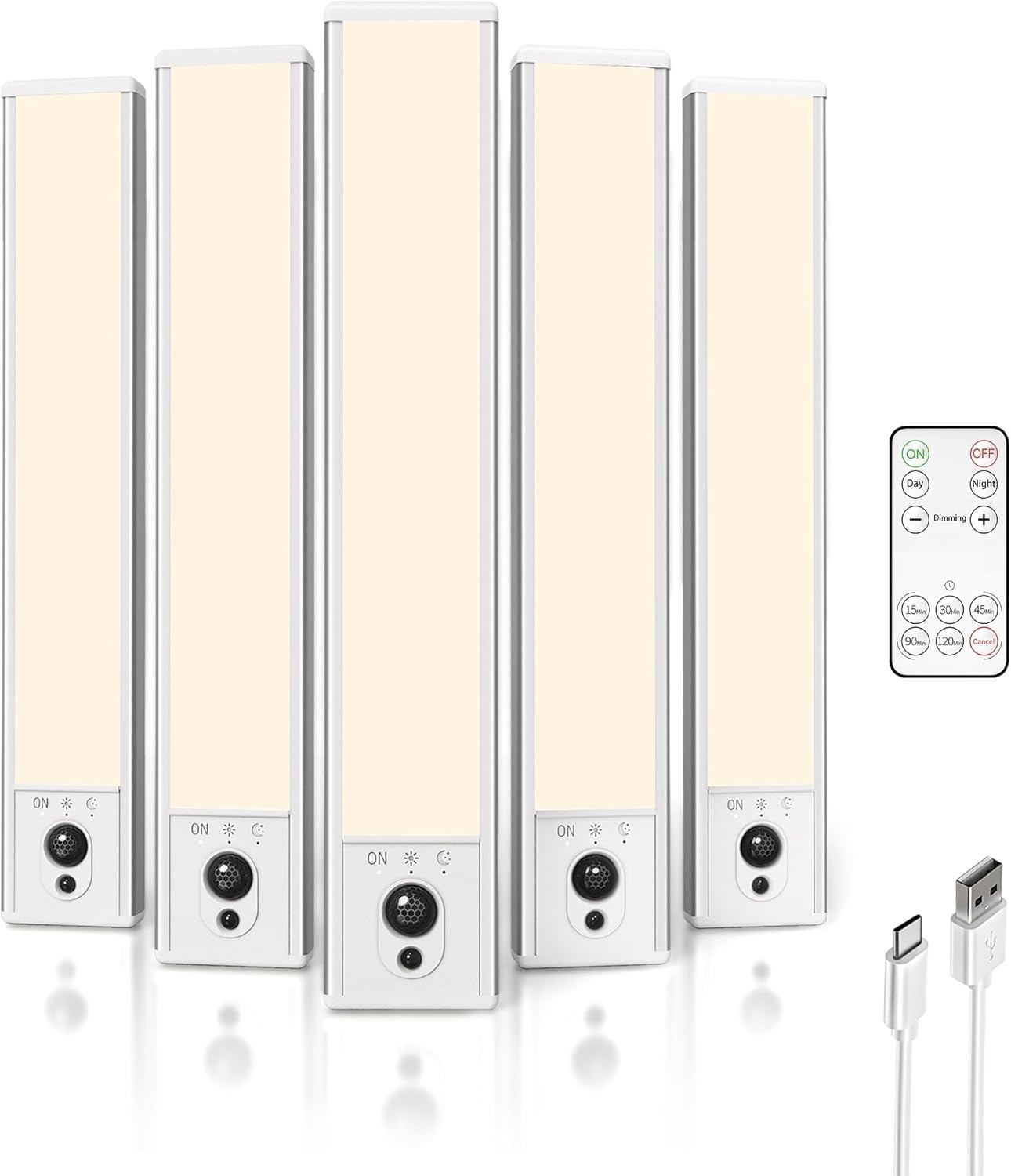 Energy Efficient LED Under Cabinet Lighting with Timer and Remote Control