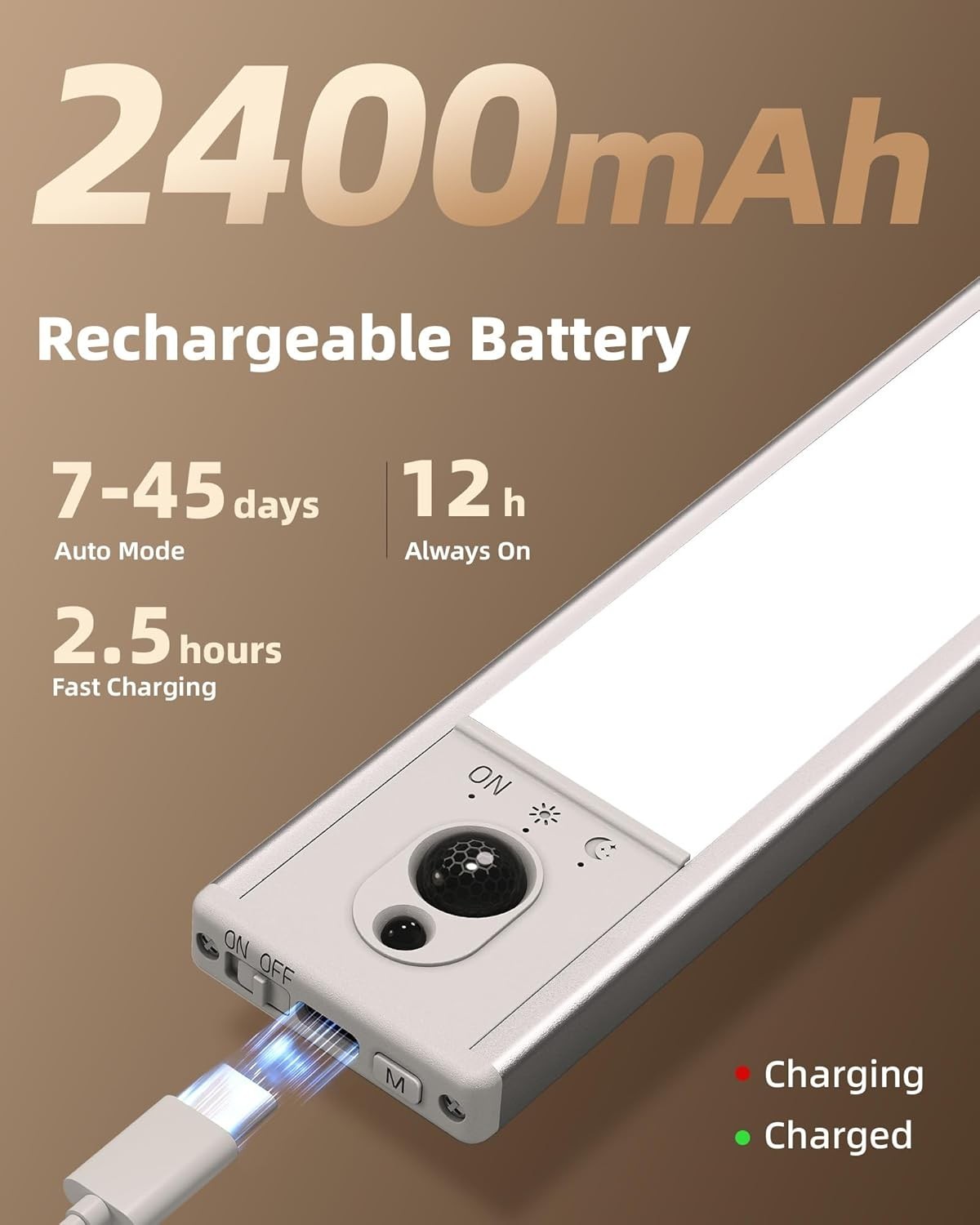 Energy Efficient LED Under Cabinet Lighting with Timer and Remote Control