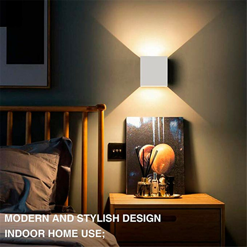 1/5/10x Dimmable 6W LED Wall Light Up Down Indoor Sconce Lamp Light Fixture HRM