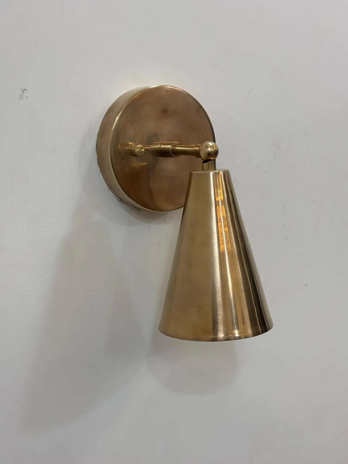 Light Raw Brass Wall Sconce Mid Century Modern Raw Wall Lamp Light Decorative