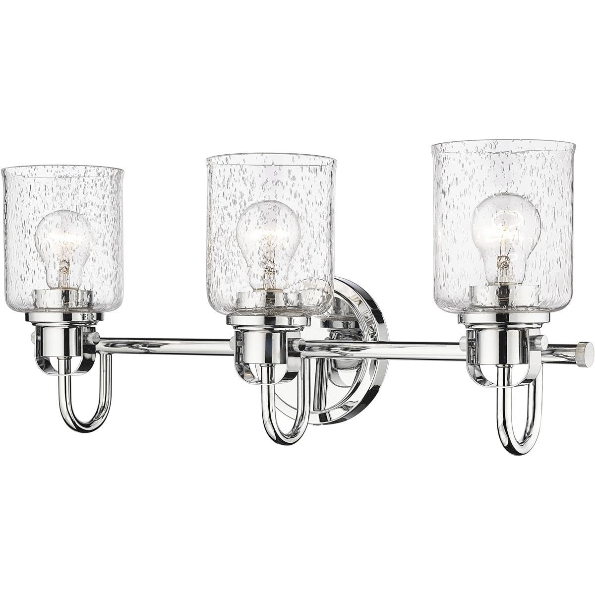 Z-Lite 340-3V-CH Kinsley Vanity, 3-Light 300 Total Watts, Chrome