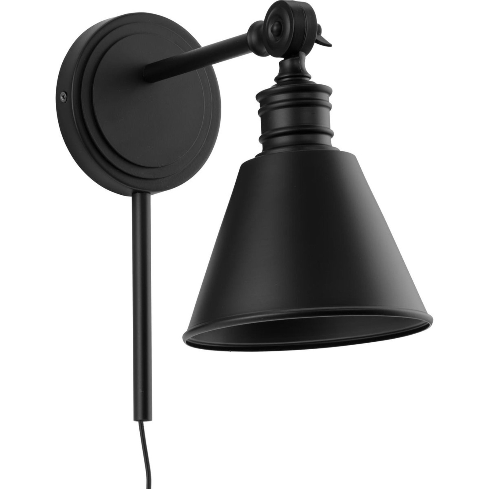 6″ Craftsman Black Wall Sconce,Dimmable 1-Light for Living/Dining Room & Bedroom