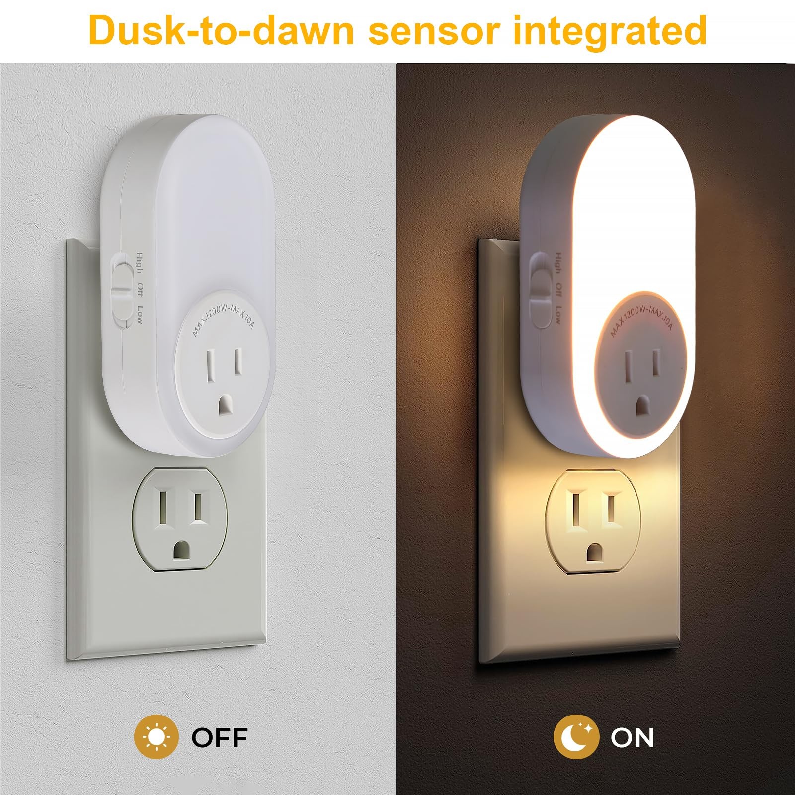 Night Lights Plug Into Walldusk To Dawn Sensor Night Light With Power Outletcct
