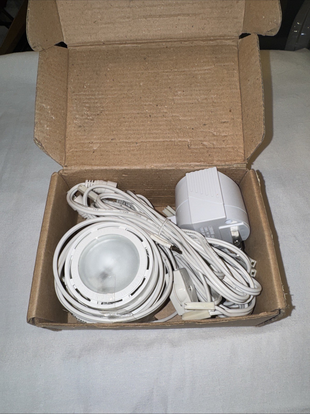 Set of 2 IKEA NON Under Cabinet Spot Puck Lights White Unused But Opened