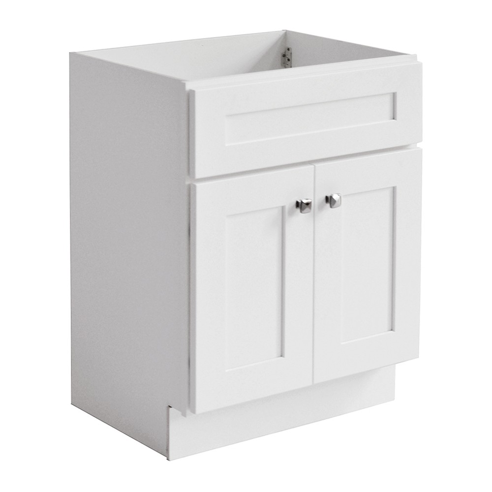 Brookings Bathroom Vanity Without Top, Solid Wood, Fully Assembled