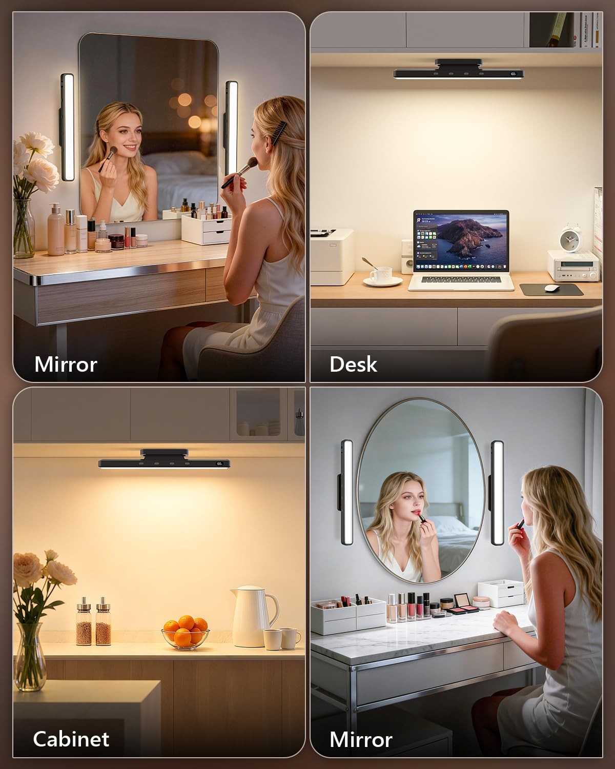 5W Vanity Lights for Mirror with Remote Control,Magnetic Stick on Mirror Ligh…